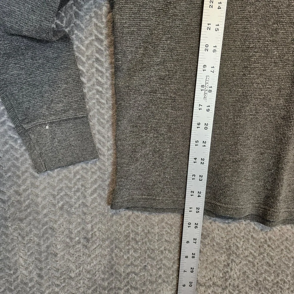 Polo Ralph Lauren Mens Gray Waffle Knit Thermal Long‎ Sleeve Sleepwear Shirt M